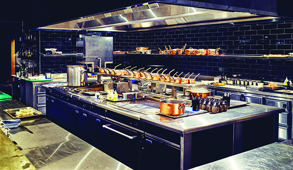 open commercial kitchen design